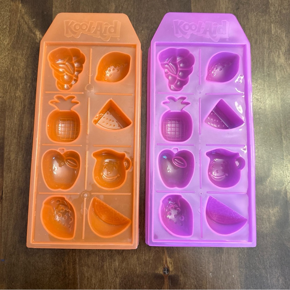 Vintage Kool‎ Aid Ice Cube Fruit Trays Retro Party 80s Kids Nostalgia